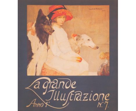 Luglio 1914  La Grande Illustrazione, anno I n. 7 Luglio 1914 Sommario:FERDINANDO PAOLIERI - Ritorno alla foresta.ARTURO ONOF