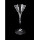 A PLAIN STEMMED TOASTING GLASS