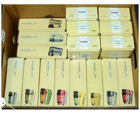 Corgi a boxed Bus group to include 97312 Guy Arab Utility 'Wolverhampton Corporation', 97310 Guy Arab 'Southampton', 97336 Da