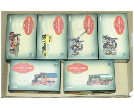 Corgi - a boxed group of 1/50 Scale (Vintage Glory of Steam) Models to include 80112 a Fowler B6 Crane Engine "Marstons Road 