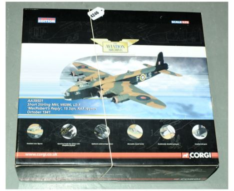 Corgi (Aviation Archive) - a boxed 1/72 Scale Military Aircraft AA39501 a Short Sterling Mark I, N6086, LS-F 'MacRobert's Rep