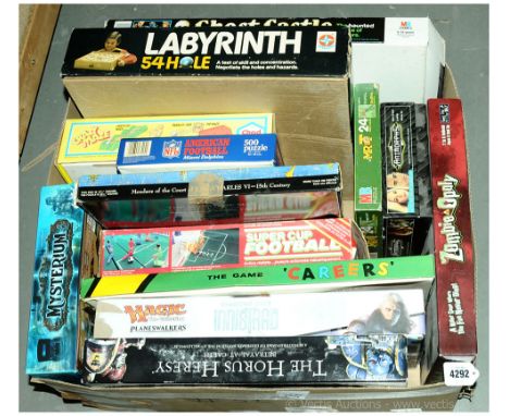 Chad Valley, MB Games, War Gaming &amp; similar - a boxed group of Games/Board Games and War Gaming Sets along with a couple 