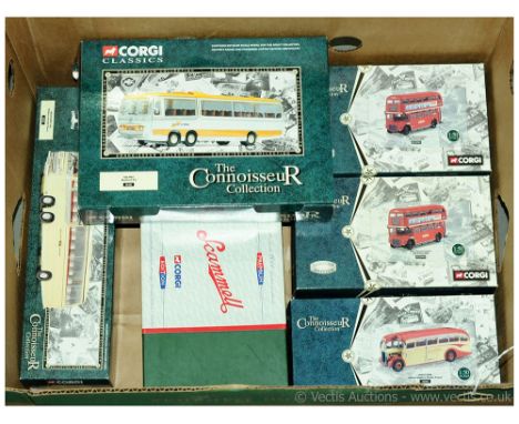 Corgi - a boxed group of 1/50 Scale Commercial and Buses models comprising of 5 x "The Connoisseur Collection" and 1 x "Premi