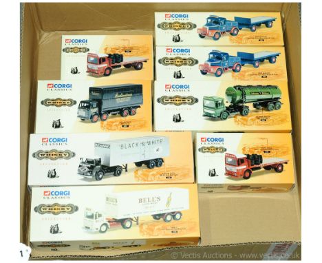 Corgi Classics - a boxed group (Whisky Collection Series) to include 16001 a Scammell Highwayman Ballast &amp; Trailer "John 