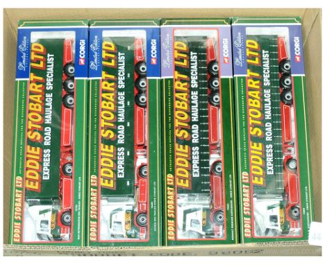 Corgi a boxed group of 1/50th scale Eddie Stobart related Articulated Truck/Trailer models which comprise of 75804 MAN Curtai