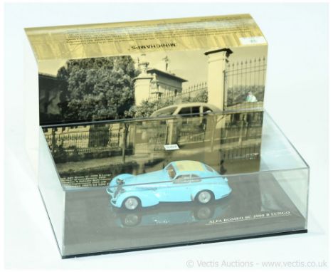 Minichamps a boxed 436 120420 Alfa Romeo 8C 2900 B Lungo 1938 (Light Blue). Conditions generally appear Near Mint to Mint in 
