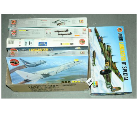Airfix - a boxed group of 1/72 Scale Military Aircraft comprising of A07002 a Short Stirling, A08009 a Civil Aircraft Collect