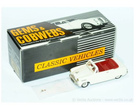 Gems &amp; Cobwebs (Milestone) a boxed GC18W Ford Zephyr Convertible (1950) in white with red interior and comes complete wit