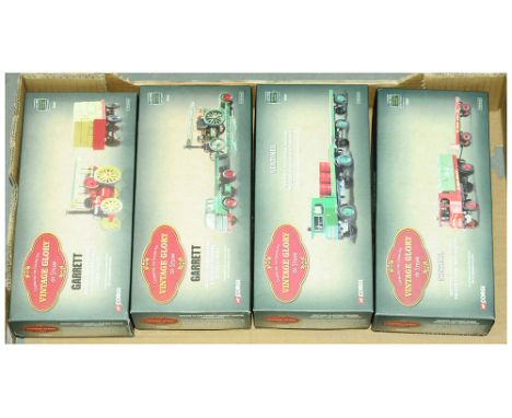 Corgi - a boxed group of 1/50 Scale (Vintage Glory of Steam) comprising of 80307 Garrett Road Tractor and Flatbed Trailer "An