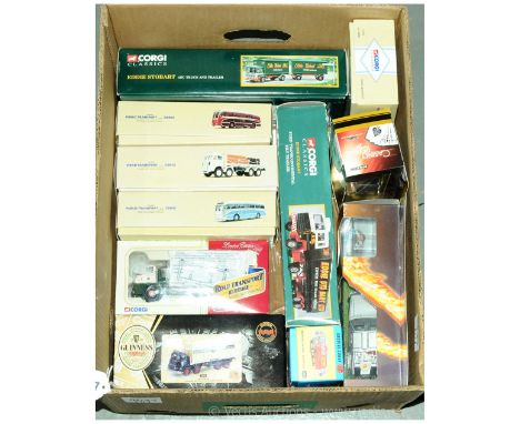 Corgi a boxed group to include 23701 Leyland Octopus with Container 'Guinness', 97369 AEC Truck And Trailer 'Eddie Stobart', 