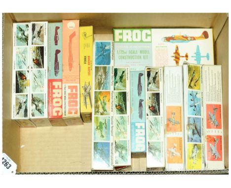 Frog - a boxed group of 1/72 Scale plastic Military Aircraft Kits which includes some earlier issues to include 336P an early