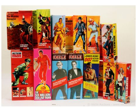 Custom Reproduction packaging, for Palitoy Action Man, Gilbert Man From Uncle, Marx Toys The Lone Ranger Rides Again, Kenner 