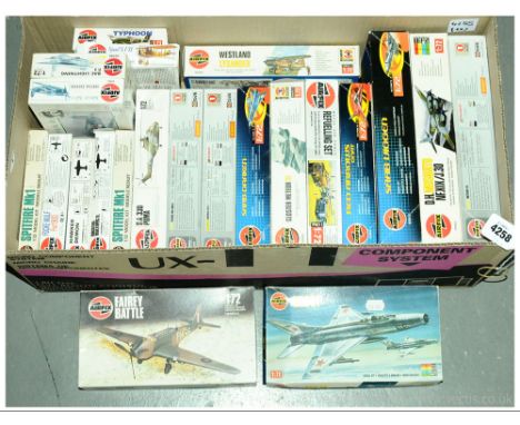 Airfix - a boxed group of plastic mainly 1/72 Scale Military Aircraft Kits comprising mainly of more modern/recent issue to i