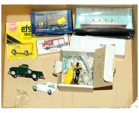 Wiking, Efsi, Benbros and others a mainly boxed group to include Benbros 'AA' Motorcycle &amp; Sidecar, Wiking 616 00 24 Fire