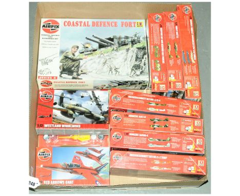 Airfix - a boxed group of more recent issue 1/72 Scale plastic kits which also includes one boxed set to include A03032 a Fai