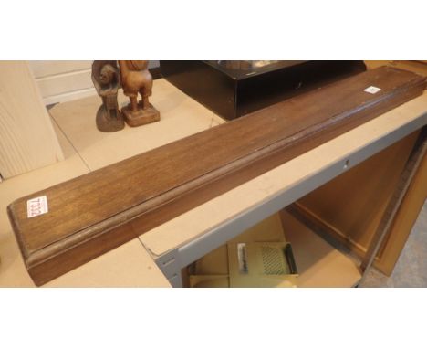 Solid mahogany mantel shelf 