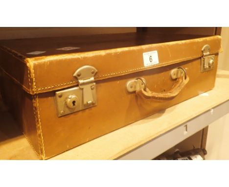 Vintage leather suitcase 