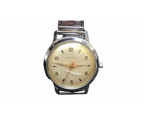 1970's Junghans gents wristwatch. Manual wind, currently ticking and keeping good time over a short testing period. Case and 