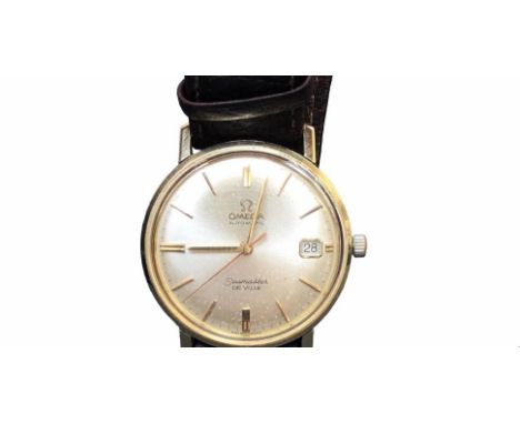 1970's Omega automatic Seamaster De Ville wristwatch with date app at 3 o'clock. Case and glass in all round very good condit
