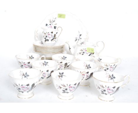 A Royal Albert ' Queens Messenger ' part tea service comprising cups, saucers plates etc ( see illustration ) D29cm