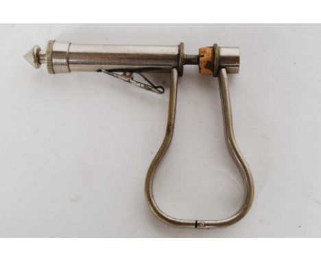 Turn of the century plated German ear / body piercing tool stamped DRGM