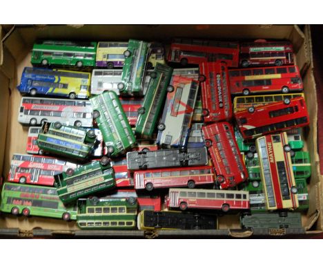 A quantity of mixed 1/76 scale boxed and part boxed public transport diecasts by EFE, Corgi, Creative Master and others, sold