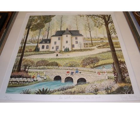 Rosy Amoy - limited edition lithograph, one other by the artist; and a gallery poster print for the artist (3)
