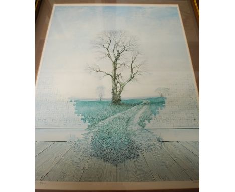 Neil Simons - Interconnection, lithograph, signed and numbered in pencil to the margin 85/475, 57 x 42cm