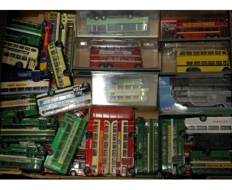 A quantity of mixed 1/76 scale boxed and part boxed public transport diecasts by EFE, Corgi, Creative Master and others, sold