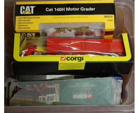 A box of mixed modern issue diecast to include Corgi, Norscott, Trackside and others, examples to include a Corgi No. 1109 Ro