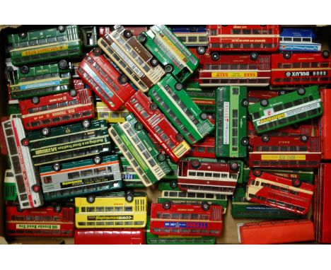 A tray of mixed public transport 1/76 and other scale diecasts to include EFE Corgi, original omnibus and others sold with a 