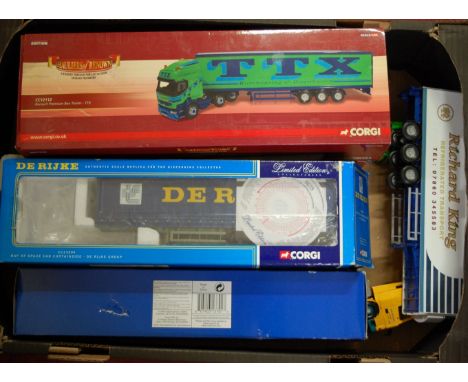 A selection of boxed and part boxed Corgi, Modern Issue road transport diecasts to include a Corgi Hauliers Renown CC12112 TT