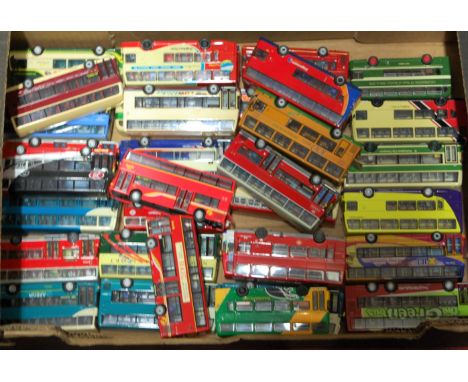 A box of mixed modern issue 1/76 scale public transport diecasts to include Creative Master, EFE, Corgi Original Omnibus and 