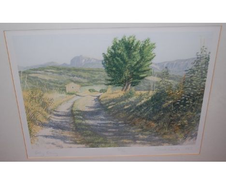 Richard Wardle - early evening, lithograph, signed numbered and titled in pencil to the margin, and two others by the artist 