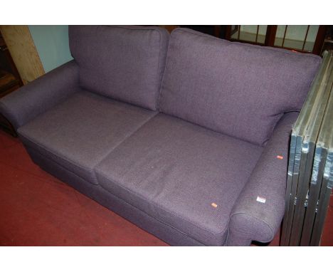 A modern upholstered three seater sofa, width 188cm