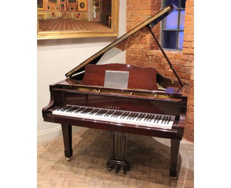 * A Yamaha G1 baby grand piano, registration number F5140649, circa 1990's, finished in high gloss mahogany, stamped Yamaha c