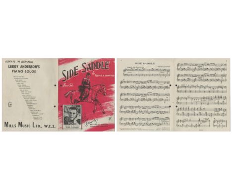 Russ Conway English Musical Composer Signed Vintage 'Side Saddle' Sheet Music. Good condition. All autographs are genuine han
