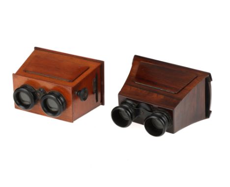 Two Brewster-Type Stereo Viewers,condition G, optics G-VG, some light haze &amp; dust present, (2)