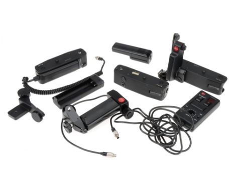 A Selection of Leica R Accessories,including RC Leica R intervall timer, Motor Winder R3 and more (a lot)