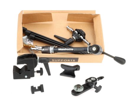 A Small Selection of Tripod &amp; Support Accessories,to include a Manfrotto 143 accessory arm, a Manfrotto #155 tripod adapt