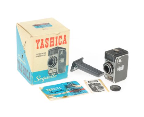 A Yashica Sequelle 35mm Half Frame Viewfinder Camera,chrome, body G, shutter not working when batteries are inserted, optics 