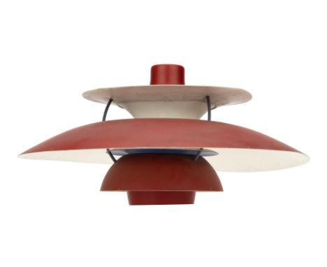 POUL HENNINGSEN (1894-1967),an early to mid-twentieth century PH5 lamp, designed for Louis Poulsen c.1927. 49.5 cm dia. (19 1