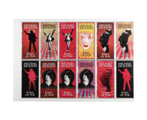 Proof Set of Ticket Designs for Michael Jackson This Is It! Tour 2010;Extremely rare proof test sheet of ticket designs for t