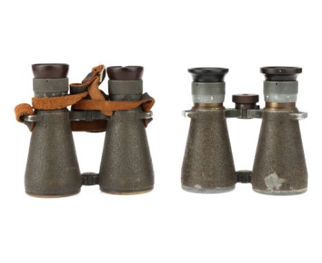 Two Pairs of Zeiss Binoculars,comprising of 2 sets of German military binoculars both with focusing eyepieces and engraved 'C