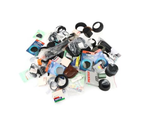 A Large &amp; Diverse Range of Pentax Camera Accessories,to inlude lens hoods, filters, lens caps, magnifier, carde readers, 