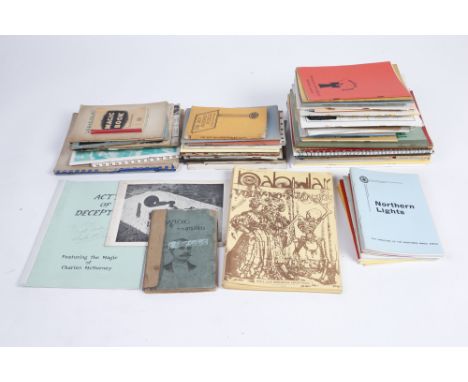 A Collection of Magicians Leaflets, Brochures and Publications,including some rare pamphlets with insights into rare magic tr