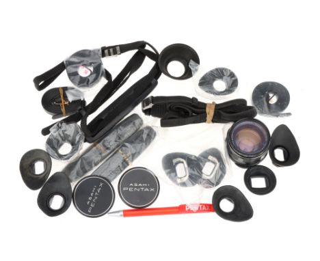 A Selection of Pentax Camera Accessories,to include eye cups, hoods, a strap, &amp; much more,