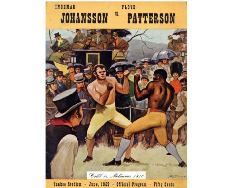 Boxing Programme and Ticket, Johansson vs. Patterson 1959Yankee Stadium, June 1959, Official Program Ingemar Johansen versus 