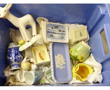 A Midwinter Larry the Lamb, Quimper jug, etc.