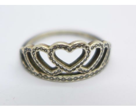 A Pandora crown ring